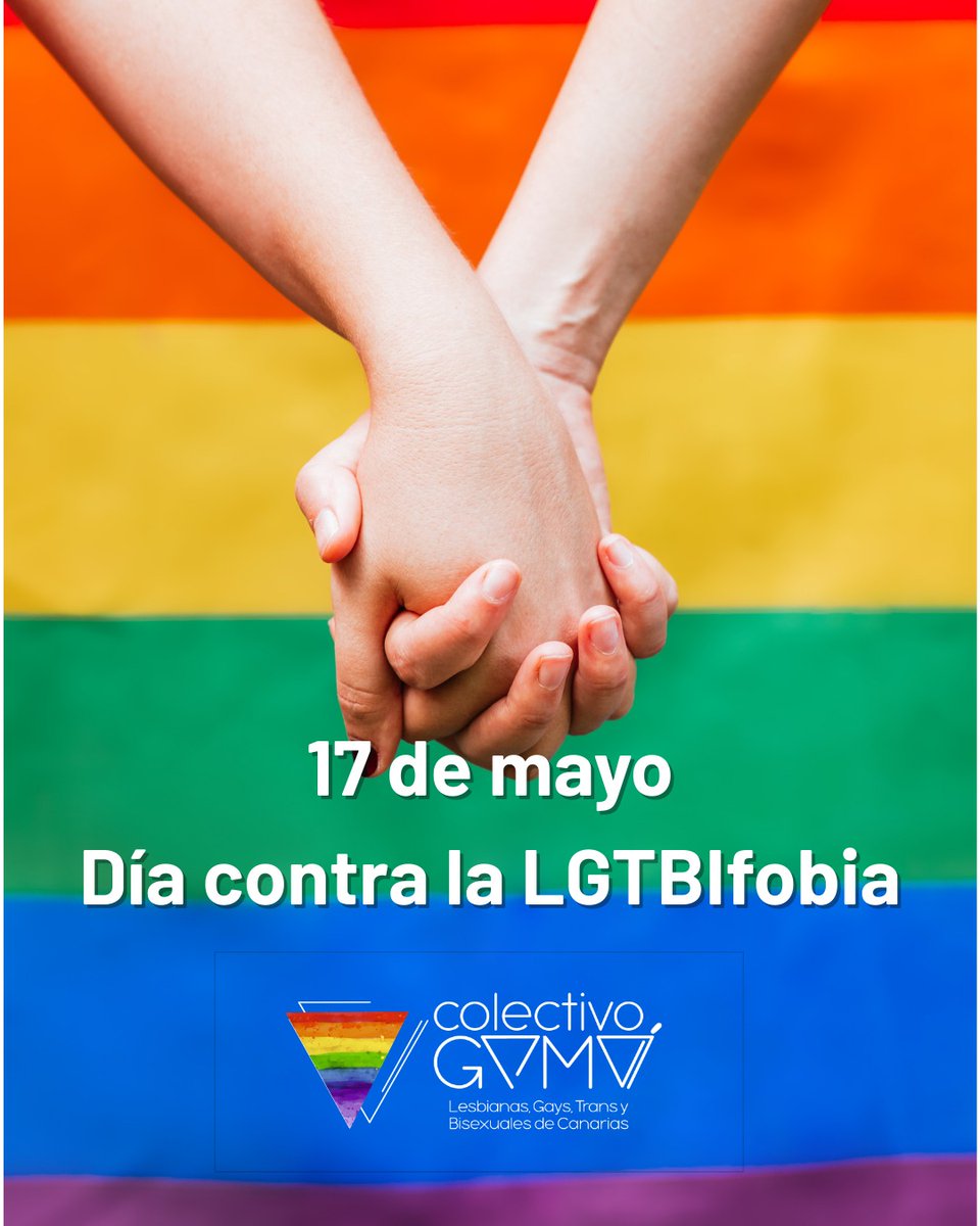 Hoy, 17 de mayo, Día Internacional contra la LGTBIFOBIA, alzamos la voz para reivindicar derechos, dignidad y respeto para todas las personas del colectivo LGTBIQ+.

Contra el odio, comunidad