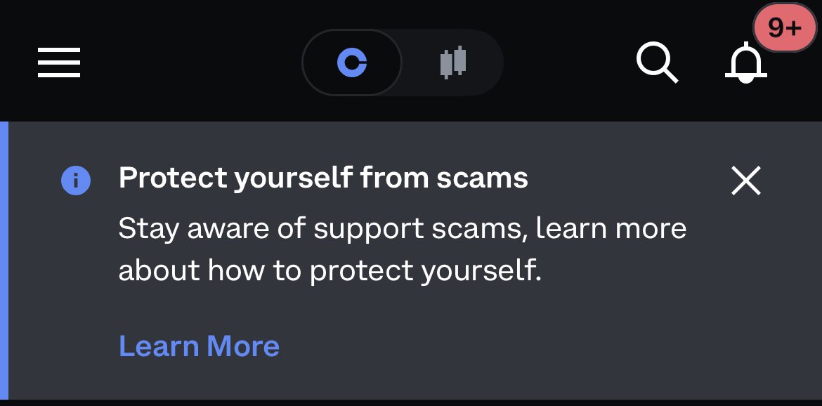 pretty ironic message coming from coinbase this morning considering they leaked my info