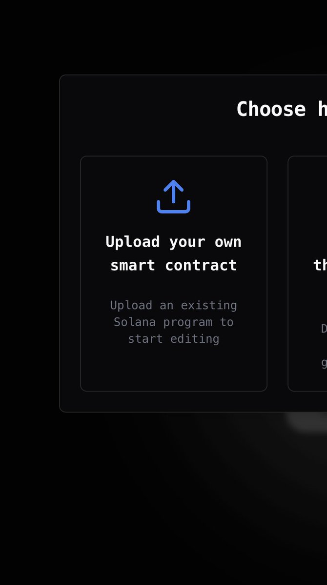0xgryffin's tweet photo. Fun Fact:
You can upload your own smart contract, or even someone else's and analyze it with Gryffin

All you have to do is choose Code Editor in the navbar and then select this option

And you're all set to go! https://t.co/POVE9nclVB