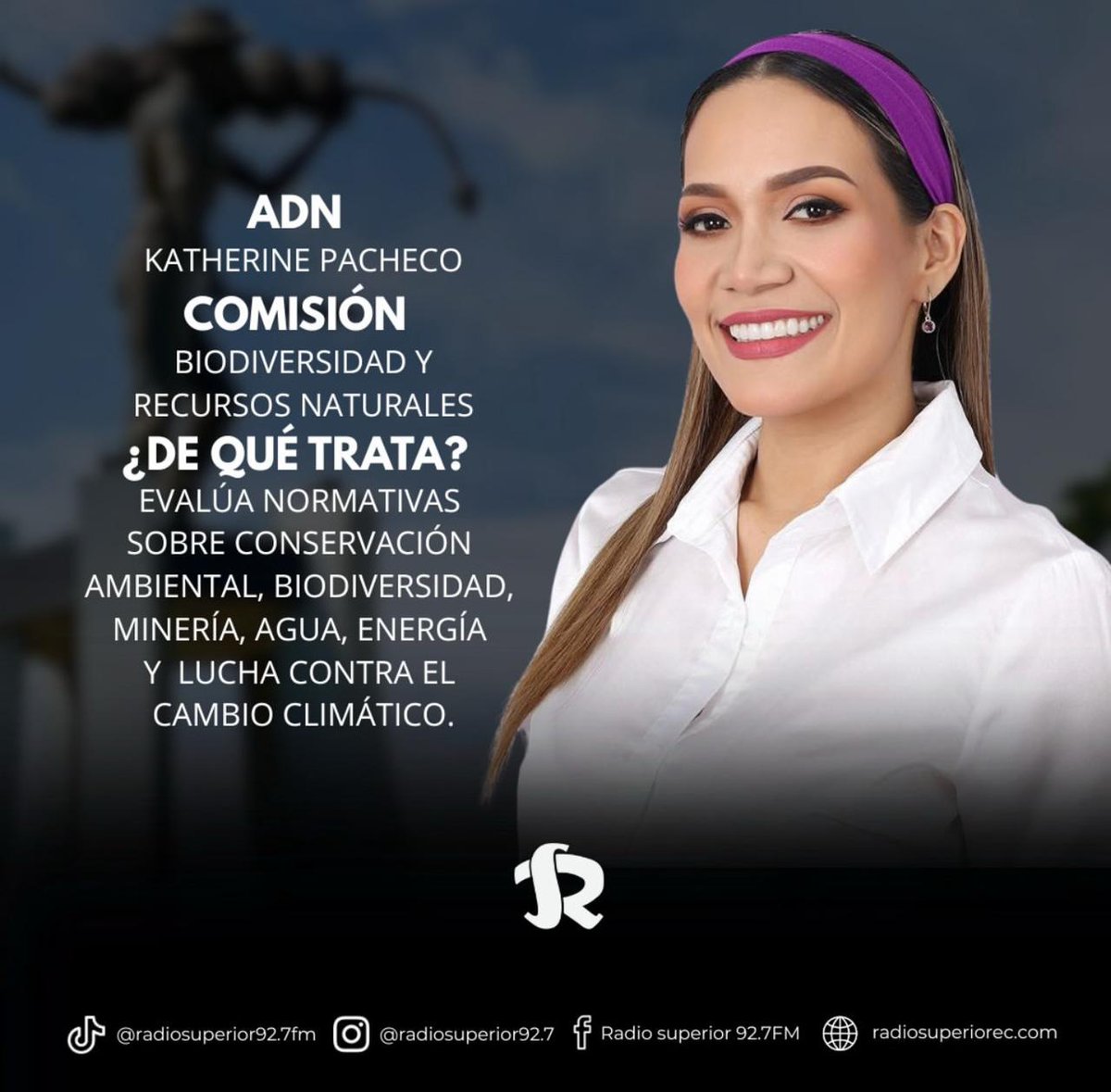 mineriade's tweet photo. Saludo la designación de Katherine Pacheco en la Comisión de Biodiversidad y Recursos Naturales. Desde el conocimiento técnico y jurídico del sector minero y ambiental, auguro una gestión comprometida con la conservación, el desarrollo responsable. #DanielNoboa #AsambleaNacional https://t.co/wBP2l14WuR