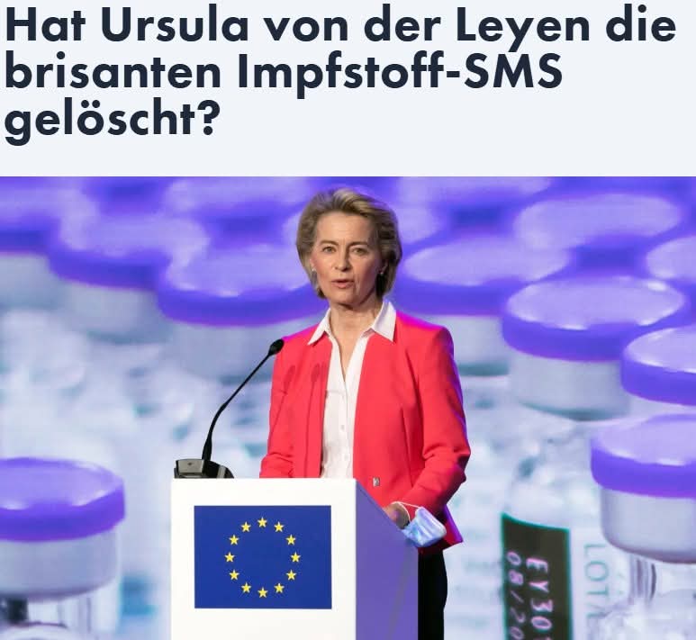 Es bleibt nur der Rücktritt der EU-Kommissionschefin. #PATRIOTS 
nius.de/corona/news/vo…