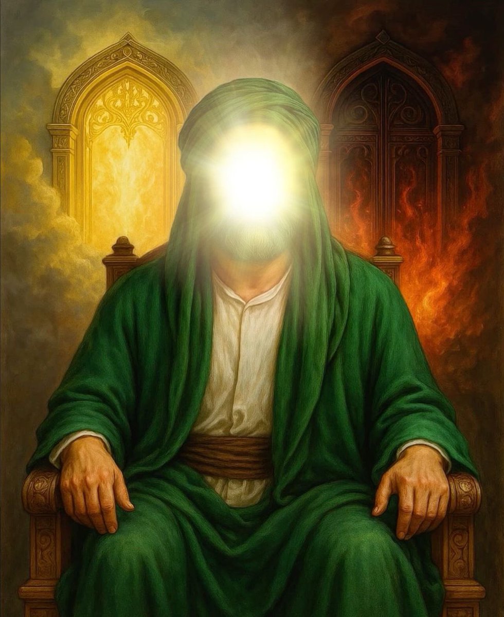 "السَّلامُ عَلىٰ قَسيمِ الْجَنَّةَ وَالنّارِ ".