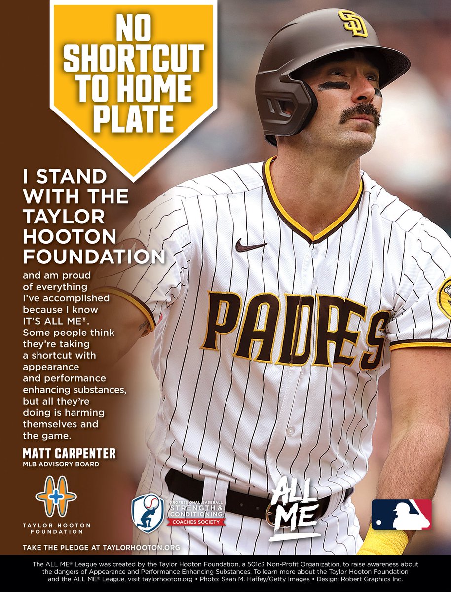 Taylor Hooton Foundation (@thethf) on Twitter photo Congratulations to <a href="/MattCarp13/">Matt Carpenter</a>, who has announced his retirement after a 14-year career. A charter member of our <a href="/MLB/">MLB</a> Advisory Board, Matt was a three-time All-Star and won a world championship with the <a href="/Cardinals/">St. Louis Cardinals</a> in 2011. Thanks for the support Matt! #ALLMEPEDFREE Congratulations to <a href="/MattCarp13/">Matt Carpenter</a>, who has announced his retirement after a 14-year career. A charter member of our <a href="/MLB/">MLB</a> Advisory Board, Matt was a three-time All-Star and won a world championship with the <a href="/Cardinals/">St. Louis Cardinals</a> in 2011. Thanks for the support Matt! #ALLMEPEDFREE