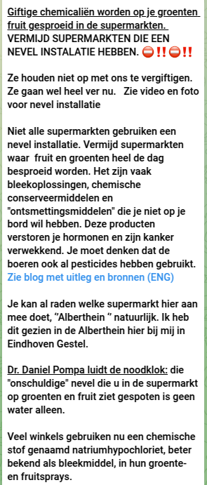 gdisselkoen's tweet photo. Wappies hebben weer iets nieuws gevonden, de nevelinstallaties op de groente afdeling van de supermarkt.

Nu moet ik toegeven, als voormalig groenteboer, dat ik weinig toegevoegde waarde zie in dergelijke installaties en het vooral een marketing dingetje is. https://t.co/uqFvuVIXRF
