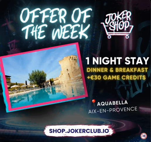 Anth0nyFPS's tweet image. Merci le @JokerClubSpirit pour cette magnifique offre !
Un week-end en amoureux dans un superbe établissement !
Rejoignez-nous sur jokerclub.io
