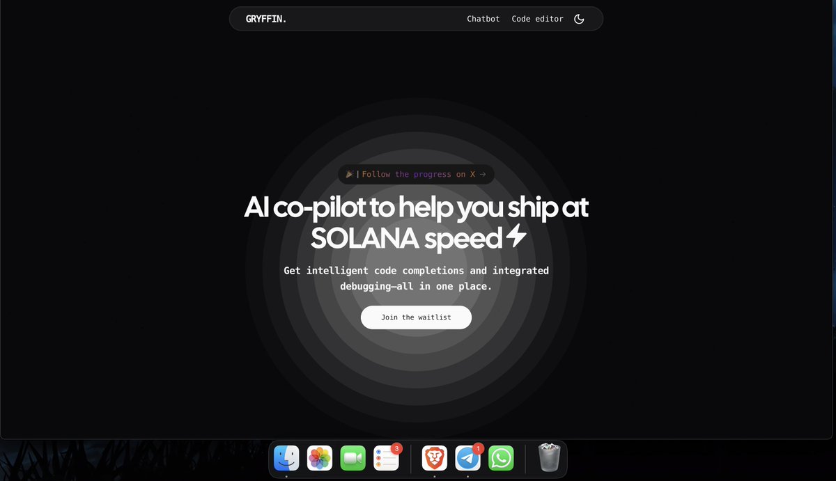 0xgryffin's tweet photo. Like seriousely

Doesn't the landing page of Gryffin (https://t.co/OIm2cGQT14) looks dope🔥 https://t.co/PzBt2lihEH
