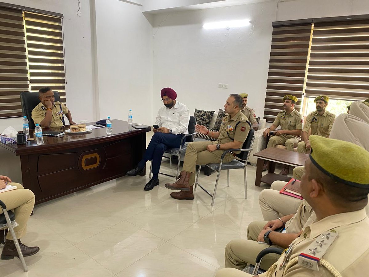 T-22
IGP Shri Bhim Sen Tuti, inspected Cyber Police Station Jammu to review #casework, #infrastructure &amp; #cybercrime response. He stressed skill #upgradation, tech #integration &amp; public #awareness. 
<a href="/JmuKmrPolice/">J&K Police</a> 
<a href="/CyberJammu/">Cyber Police Station Jammu</a>