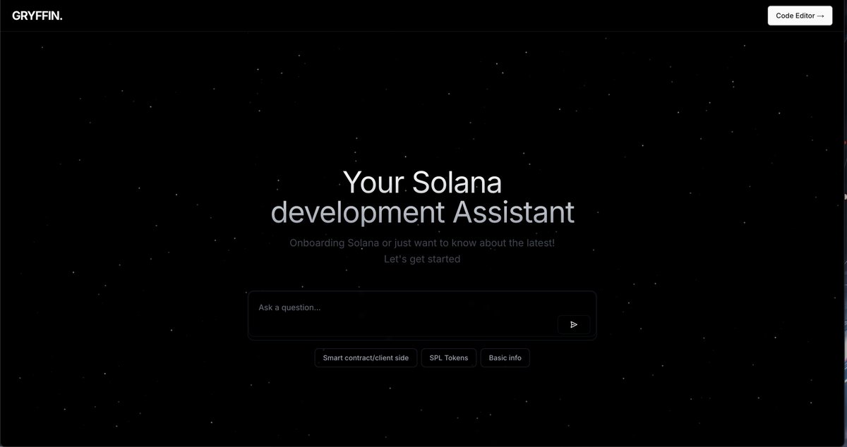 0xgryffin's tweet photo. Yep, we built an entire chatbot just for you guys to start getting latest Solana info for free!  

What're you even waiting for?? 

Go check it out: 
https://t.co/DrJehjLmTW https://t.co/FEKe64VQIt