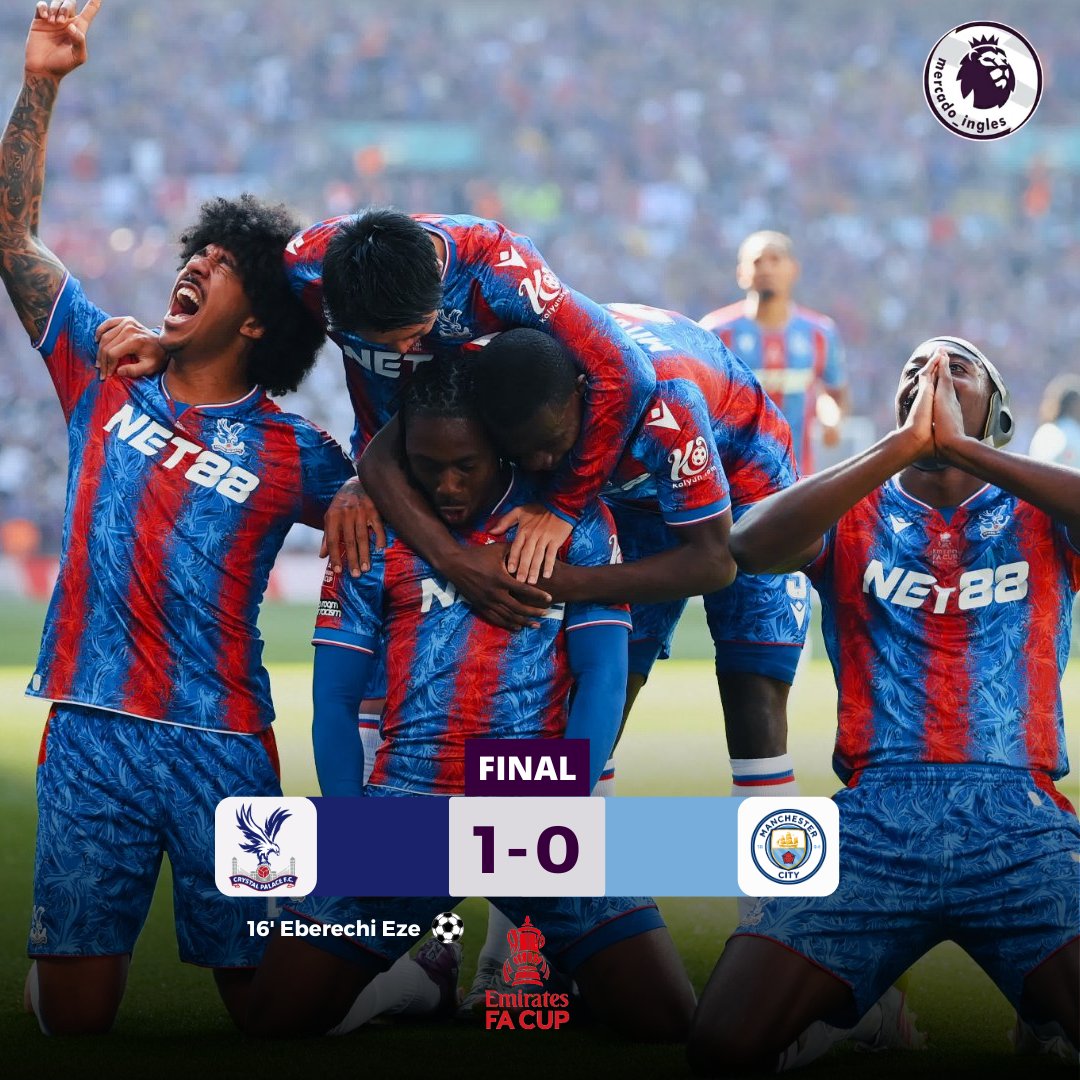 Mercado_Ingles's tweet photo. ¡FELICITACIONES AL CRYSTAL PALACE POR GANAR SU PRIMERA FA CUP EN MÁS DE 152 AÑOS DE HISTORIA! https://t.co/ArwwmrPvLJ