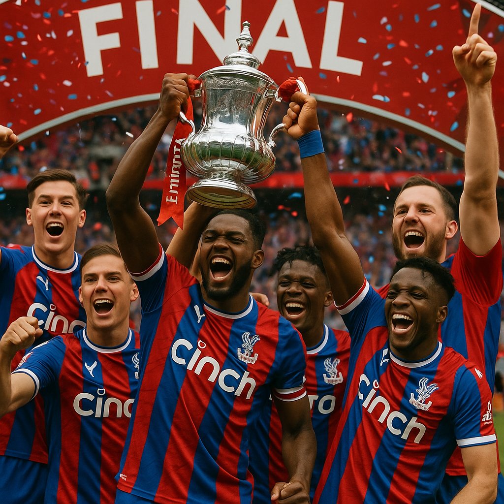 Princeutd1P's tweet image. CRYSTAL PALACE HAVE DONE IT!
From South London to Wembley glory — FA Cup CHAMPIONS 2025!
What a journey. What a team. What a moment.
This one’s for every Palace fan who never stopped believing.

History made.

#CPFC | #FACupFinal | #PalaceParade