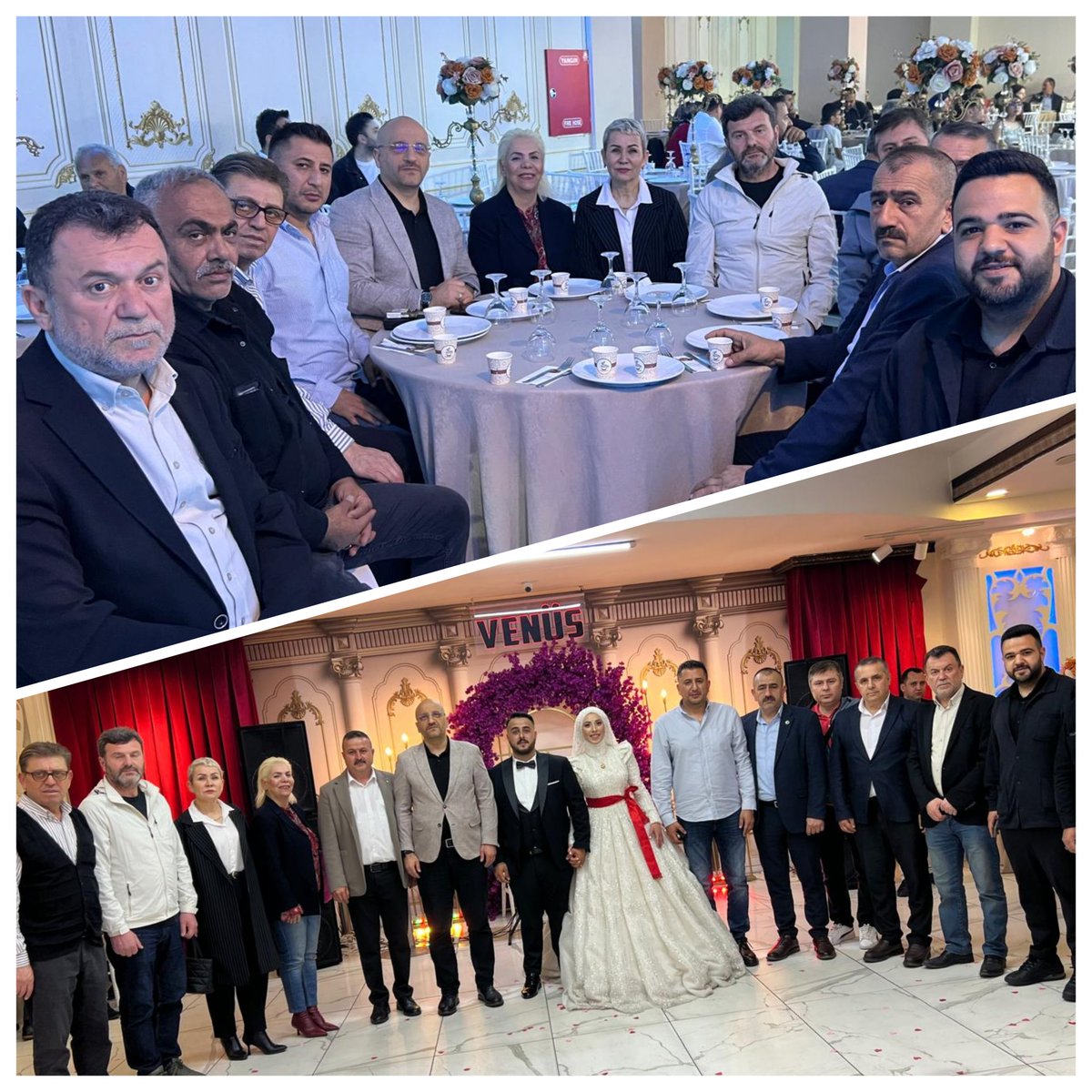 KCEKMECE_MHP's tweet photo. İlçe Başkanımız Sn. @EkremSARISOY57 ve İlçe Yönetim Kurulu Üyemiz Ramazan Selçuk Bey'in oğlunun düğününe katılmışlardır. Kendilerine bir ömür mutluluklar diliyoruz.

@_MHPistanbul_
#MHPKüçükçekmece https://t.co/QThHX4nmbM