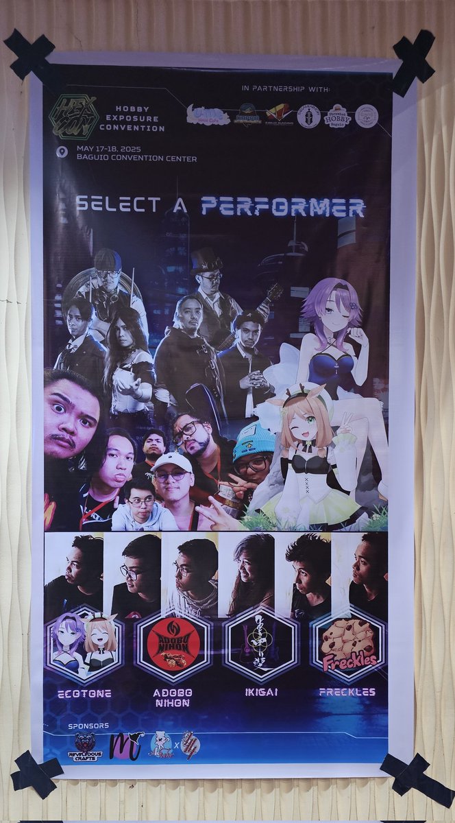 ecotone_vtuber's tweet photo. π¨Vtubers at Baguio Cityπ¨
Watch Ecotone perform later 1:00PM at HExCon 2025!
Bring your lightsticks and sing along!
Learn more about us during the LIVE Q&A session on stage!
You can also join the MEET & GREET for Ecotone freebies!
See you there!
#Vtuber #HExCon #PHvtuber https://t.co/Supib4tKp4