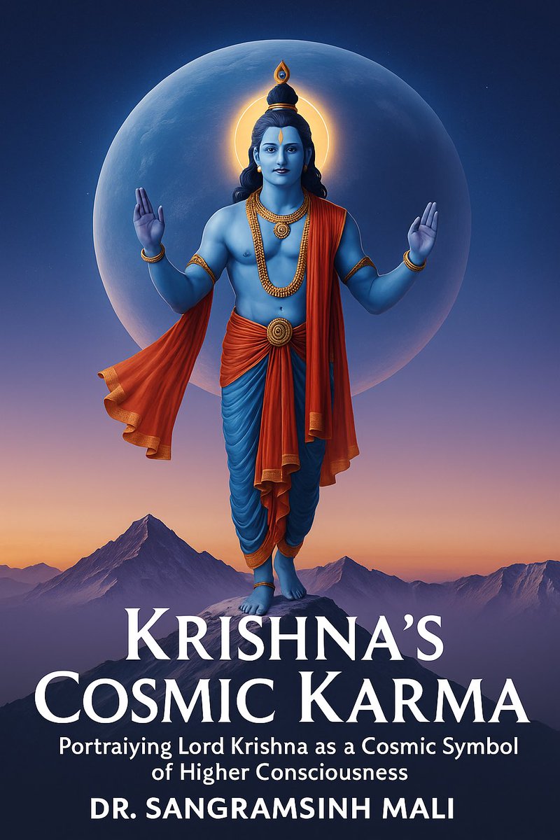sangrammali's tweet photo. KRISHNA'S COSMIC KARMA -IN ACTION 
Symbolizing Lord Krishna as a Universal Emblem of Elevated Consciousness Universe's Master Key 🔑 
BOOK - series 2 by Dr. Sangramsinh Mali, World Peace Ambassador and Official Representative to the United Nations, and INDA, Worldwide The Path to Elevated Higher Consciousness .., 🇮🇳 Warm Welcome to the New Earth Global Humanity Peace Centre…
🌍.#PeaceForAll #pmoindia #BJPGovernment #ShahRukhKhan𓀠 #x #XRP #NarendraModiji #Trzaskowski2025 #iamsrk
 #HigherConsciousness #RedSeaIFF #XU100 #httpstim_cook #ModiHaiToMumkinHai #pmoindia #UNIS #BJP #modicabinet #est_rvp #TrumpIsUnfitForOffice #srkuniverse #imVkohli #Bhagvadgeeta #ModiHaiToMumkinHai #LordKrishna #iscon #BHAGVDGEETA