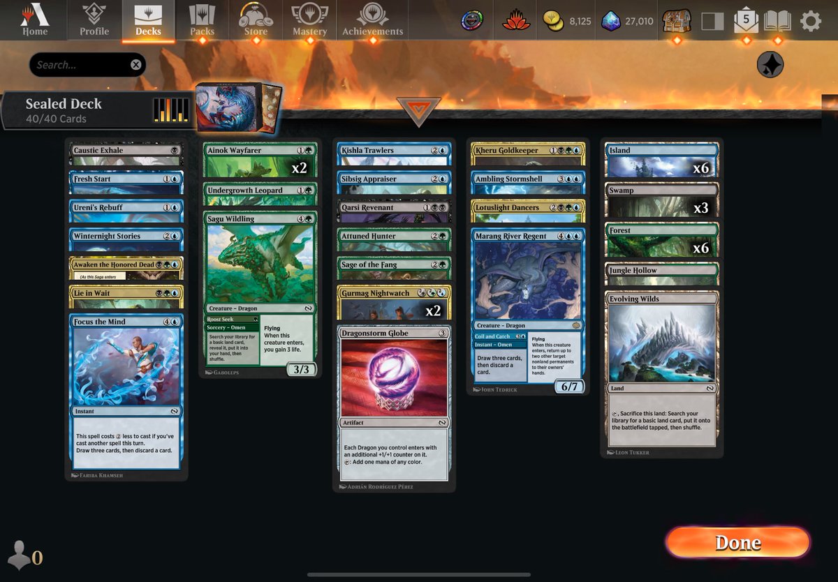 leearson's tweet photo. Pulled 6 Sultai rares and made Day 2 of the #ArenaOpen
This Sealed format feels pretty high variance with all the bombs.
Traveling right now so no real plan for Day 2โฆ just glad to make it this far! https://t.co/hGleRoMD6J
