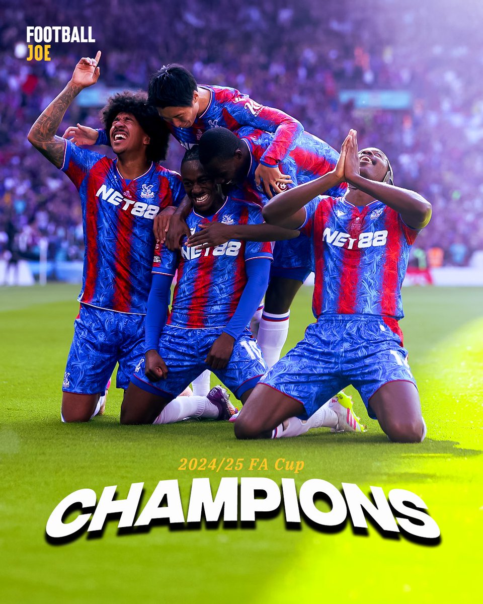 CRYSTAL PALACE WIN THEIR FIRST EVER MAJOR TROPHY 🏆🦅

A 1-0 win over Manchester City not only sees them lift this year's FA Cup, but also secures European football for the first time in the club's history...

What a moment for them 👏