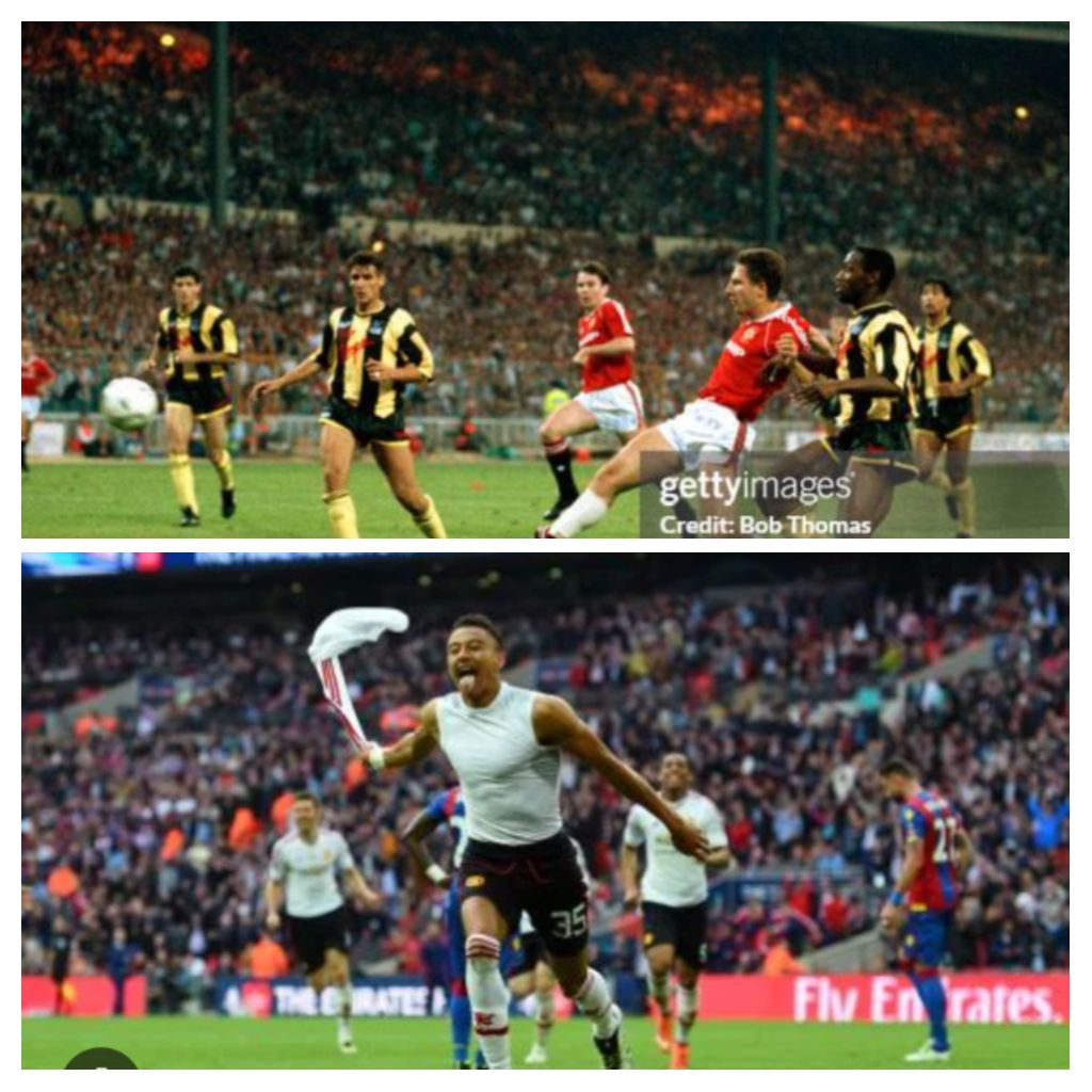 Gladbachs's tweet photo. Beating Palace in the FA Cup Final isn't for everyone! #facup #MUFC #cupfinal #MUFC https://t.co/CQriwoRamu