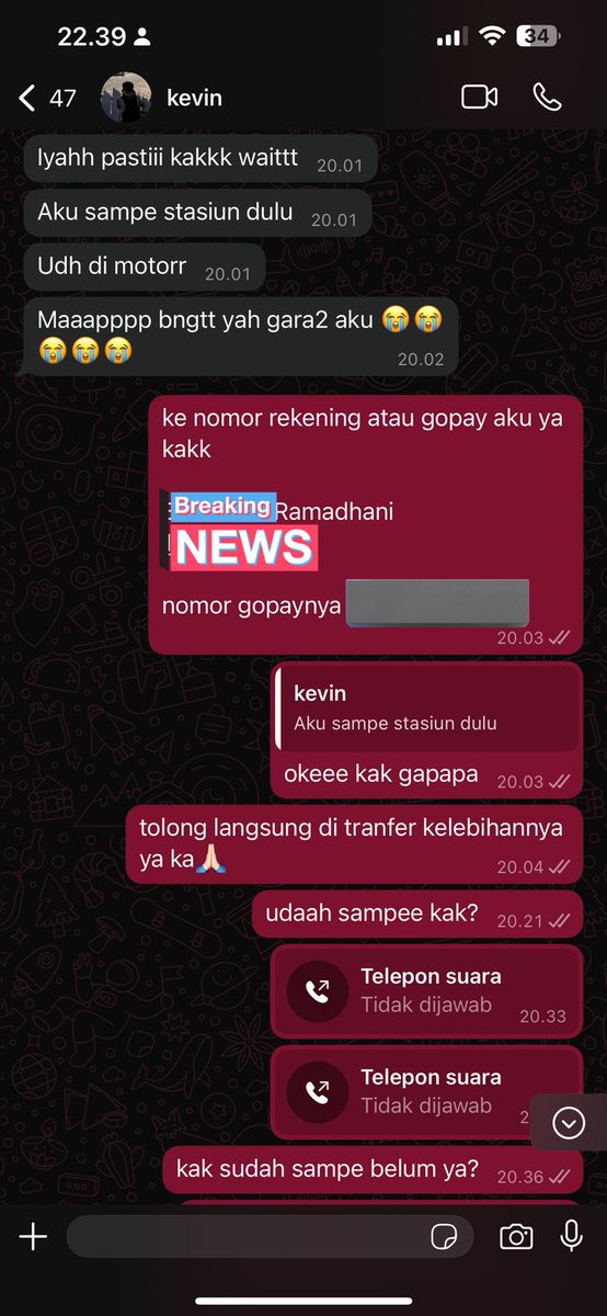 9ryffind0r's tweet photo. dimintain 500k katanya. Dia minjem duit temen gue 175k, tapi temen gue kelebihan nol nya, jadi TF 1,750jt. Setelah di TF dia ngilang dan temen gue diblokir. Nama IG nya sugar_vinzz, tapi akunnya udah ilang. https://t.co/qPkt0XbsNp