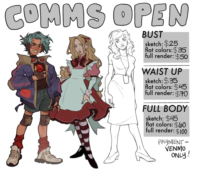 c0mms open!!! 
3 slots available (for now)
DM for more info! 