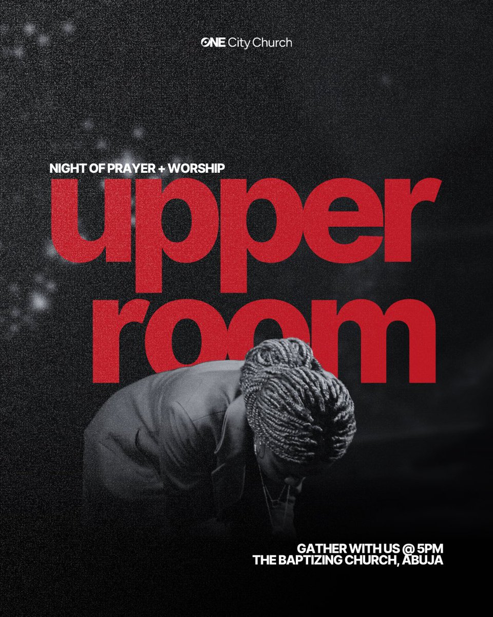 Gather with us tomorrow at One City for a night of worship &amp; prayer.