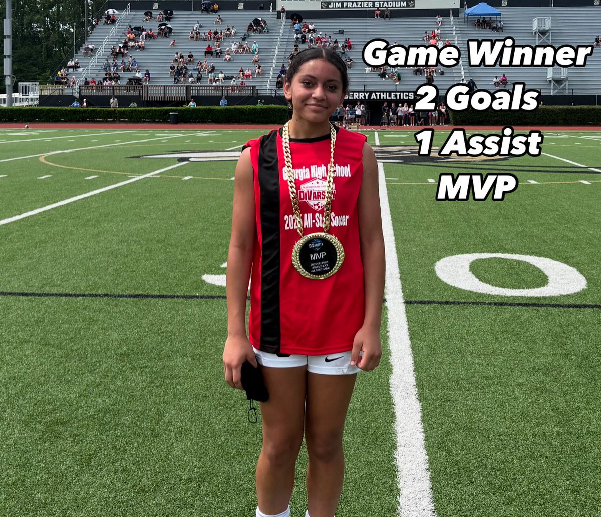 Coach Bo Heard (@coachboheard) on Twitter photo Sandy Creek Freshman, Natalie Winfrey, played in the DiVarsity Soccer All-Star Game this morning. Not only did her team win, but she was also named the MVP with 2 Goals and 1 Assist! Way to represent Natalie!!
<a href="/athletics_creek/">Sandy Creek Athletics</a> <a href="/FayetteSports/">Fayette Co. GA Sports</a> Sandy Creek Freshman, Natalie Winfrey, played in the DiVarsity Soccer All-Star Game this morning. Not only did her team win, but she was also named the MVP with 2 Goals and 1 Assist! Way to represent Natalie!!
<a href="/athletics_creek/">Sandy Creek Athletics</a> <a href="/FayetteSports/">Fayette Co. GA Sports</a>