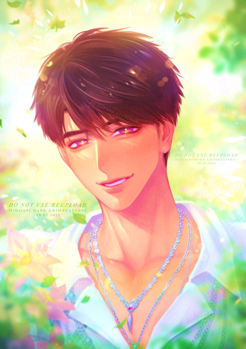"Returning to this world with you by my side... is the greatest miracle that fate has given me."

Just wanted to draw Caleb's beautiful smile from Floating Floraletter🪷

#MrDark91art #恋と深空 #恋と深空二次創作 #恋与深空 #夏以昼 #Caleb #マヒル #LoveandDeepspace #PromiseOfFlowers