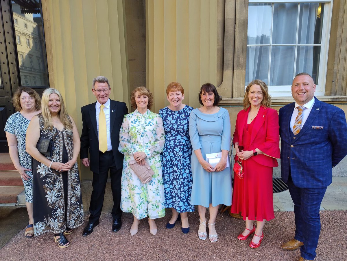 Leicester's Hospitals (@leic_hospital) on Twitter photo Cancer Nurse Specialist, Sharon Savory, was invited to Buckingham Palace to meet King Charles III and Queen Camilla at a reception for representatives of cancer charities and people affected by cancer. Sharon was nominated to attend to celebrate her work with <a href="/Roy_Castle_Lung/">Roy Castle Lung Cancer Foundation</a>. Cancer Nurse Specialist, Sharon Savory, was invited to Buckingham Palace to meet King Charles III and Queen Camilla at a reception for representatives of cancer charities and people affected by cancer. Sharon was nominated to attend to celebrate her work with <a href="/Roy_Castle_Lung/">Roy Castle Lung Cancer Foundation</a>.