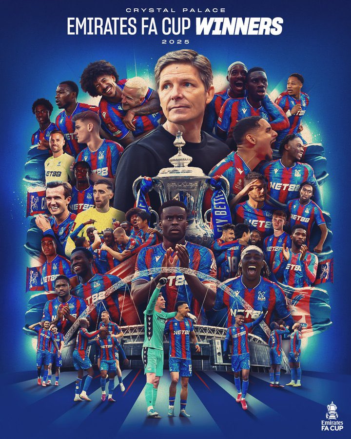 wbeimarlodice's tweet image. #FACup 🏴󠁧󠁢󠁥󠁮󠁧󠁿
#FACupFinal 
📍Gran Final. 
🌃 Londres.
🏟️ Wembley Stadium
Crystal Palace 🦅1️⃣🆚0️⃣🇺🇳 Manchester City 
🇨🇴 Daniel Muñoz jugó todo el partido y asistencia en el gol del Crystal Palace.
🇨🇴 Jefferson Lerma ingresó al minuto 61 en el Crystal Palace.
🏆 CAMPEÓN Crystal Palace