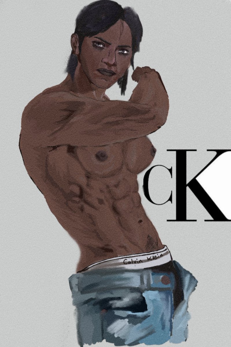 bhr_bby's tweet image. @LEFT_HAND_WOMAN 's CK ad🤭
#sevika #arcane