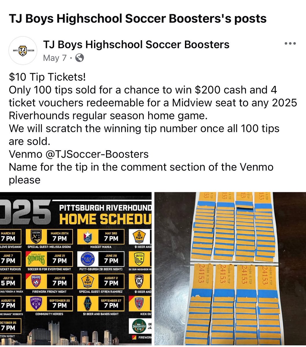 Who wants a chance to win 4 tickets to see a Riverhounds home game this season and $200 cash??