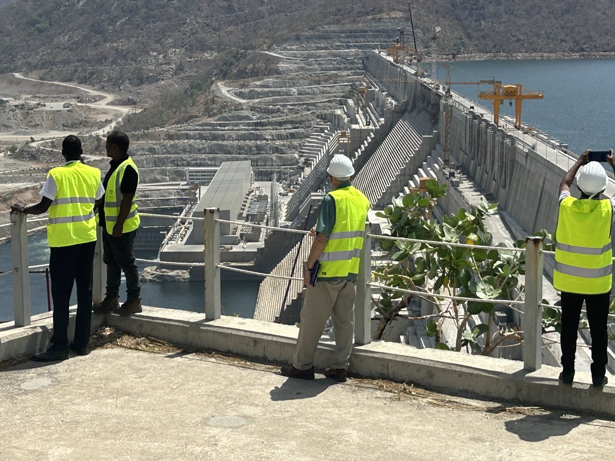 lfreemansafrica's tweet photo. I was privileged to visit the GERD today (5/17) for several hours. I reviewed the progress that has been made since my last visit on 2022. The #GERD , which is scheduled to be inaugurated this September is a great success for #Ethiopia and for all of #Africa. #GoGERD https://t.co/feGYXG3S4S
