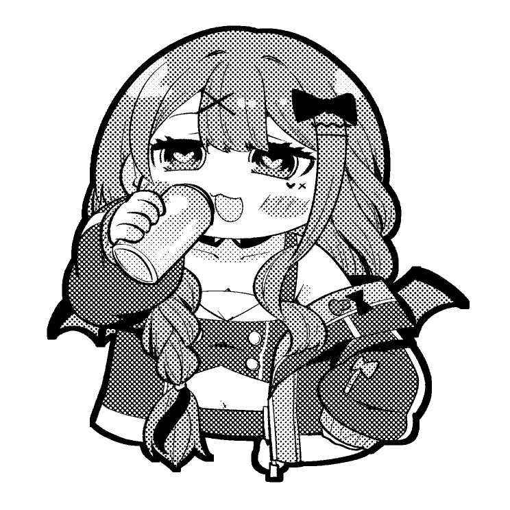 めっちゃ飲む花萌葱スイハさん #はなも絵画