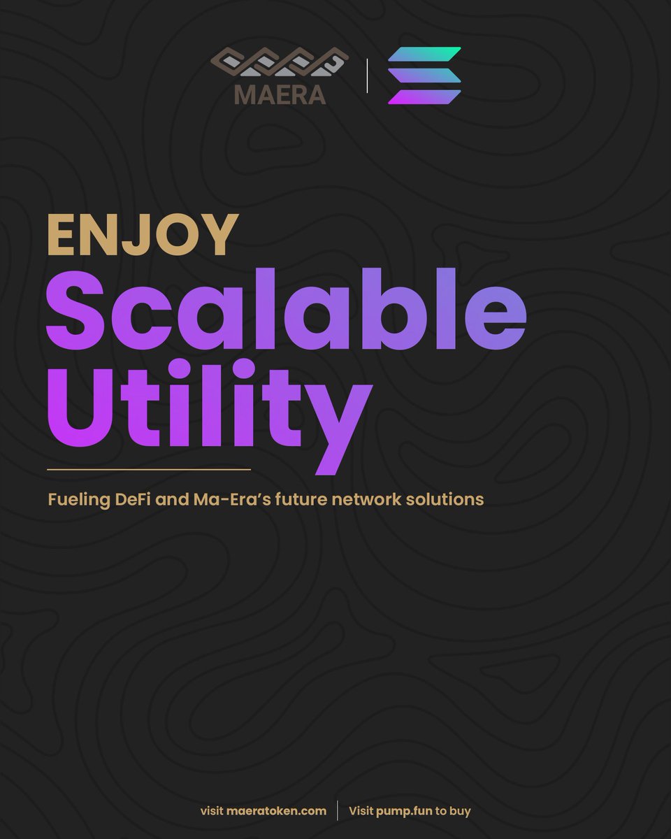 maera_token's tweet photo. 🌐 Built to scale. Ready to lead
From DeFi to next-gen networks, Ma-era is powering the evolution

👉 https://t.co/IeSQbEGanJ
#maeratoken  #utilitytrailer  #cryptocurrency  #blockchain #solana #DeFi https://t.co/zUUg4cnRQo