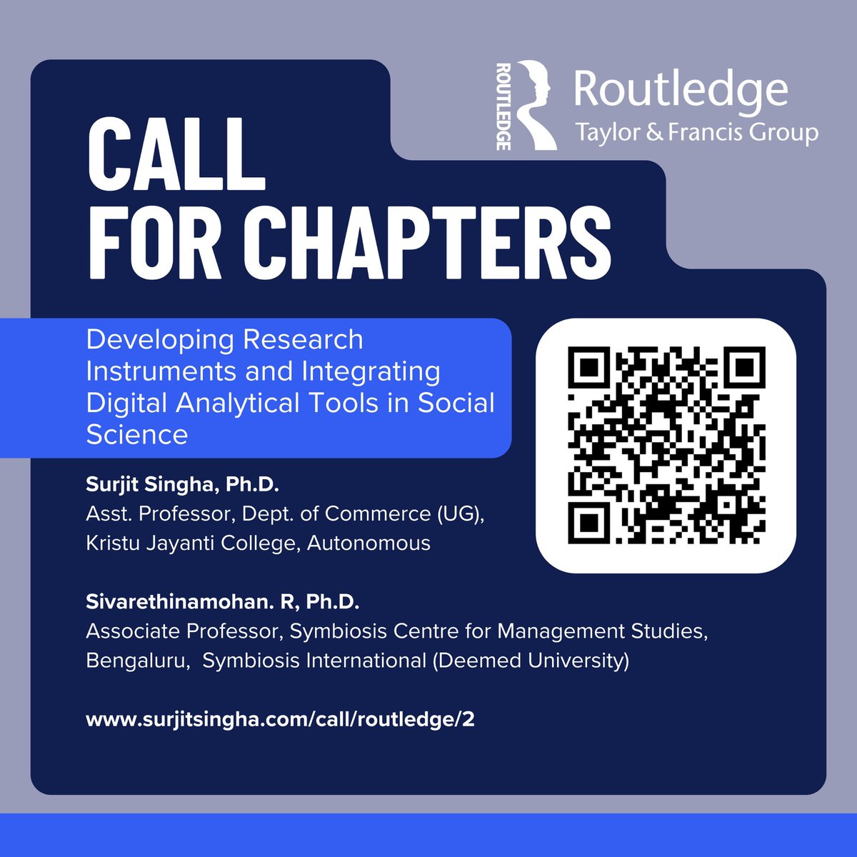 Last call: Few submissions can be considered. 
Last date for abstract submission: 18 May 2025 
surjitsingha.com/call/routledge