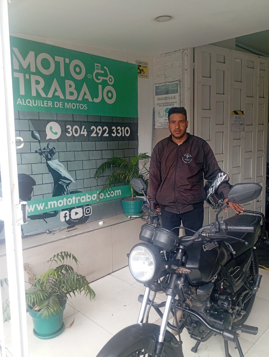 moto_trabajo's tweet photo. Alquiler de motos en Bogotá para uso personal o para trabajar en aplicaciones. Renta de motocicletas con opción de compra en Moto Trabajo. #mototrabajo #renting #alquilerdemotos #ubermoto #yango #didi #picap #indrive https://t.co/MaQ2RMrSIf
