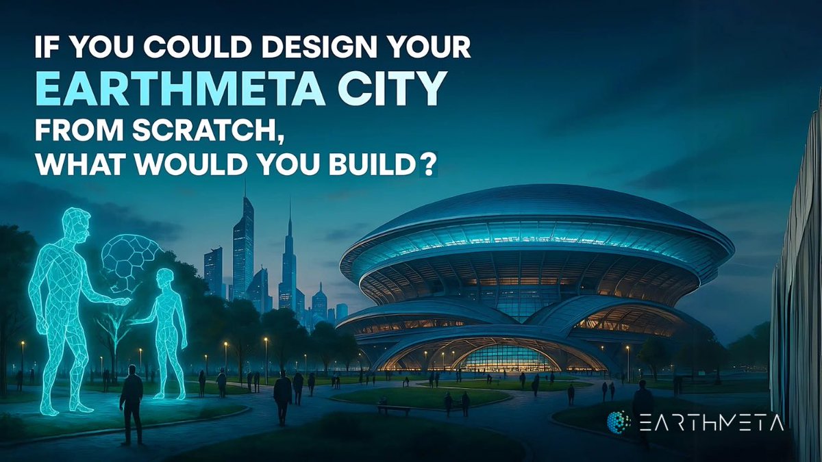 EarthMetaAi's tweet photo. 🌆 If you could design your EarthMeta City from scratch, what would you build ? 🏙️

Would you create futuristic skyscrapers that touch the sky ? 🚀 Or maybe a massive AR park where virtual and real worlds collide ? 🌐 What about a stadium for the biggest metaverse events ? 🎟️🏟️

In EarthMeta, the only limit is your imagination. Start building today ! 👉 https://t.co/NAYn2Ziypf