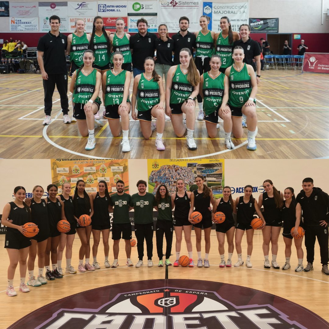 Penya1930's tweet photo. 💥 Campionat d'Espanya Cadet (Cádiz, 18-24 de maig)

🗓️ Fase de grups
🆚 Alcudia Basquetbol Club A (18/5, 9:30h)
🆚 BFB Bricocentro (19/5, 10:30h)
🆚 SPAR Gran Canaria (20/5, 12:30h)

A per totes, noies. Força Penya! 💚🖤

#SomElBressol #CityOfBadalona https://t.co/HBeErW073b