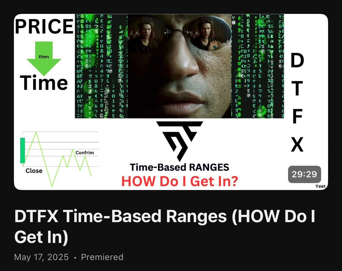 DaveTradesOpts's tweet image. The #DTFX Time-Based Ranges (HOW Do I Get In) has dropped!

Your trading will never be the same after you watch this.

If you cant make it with this, you don’t need to trade at all.

This is so simple, a child can trade it profitably.