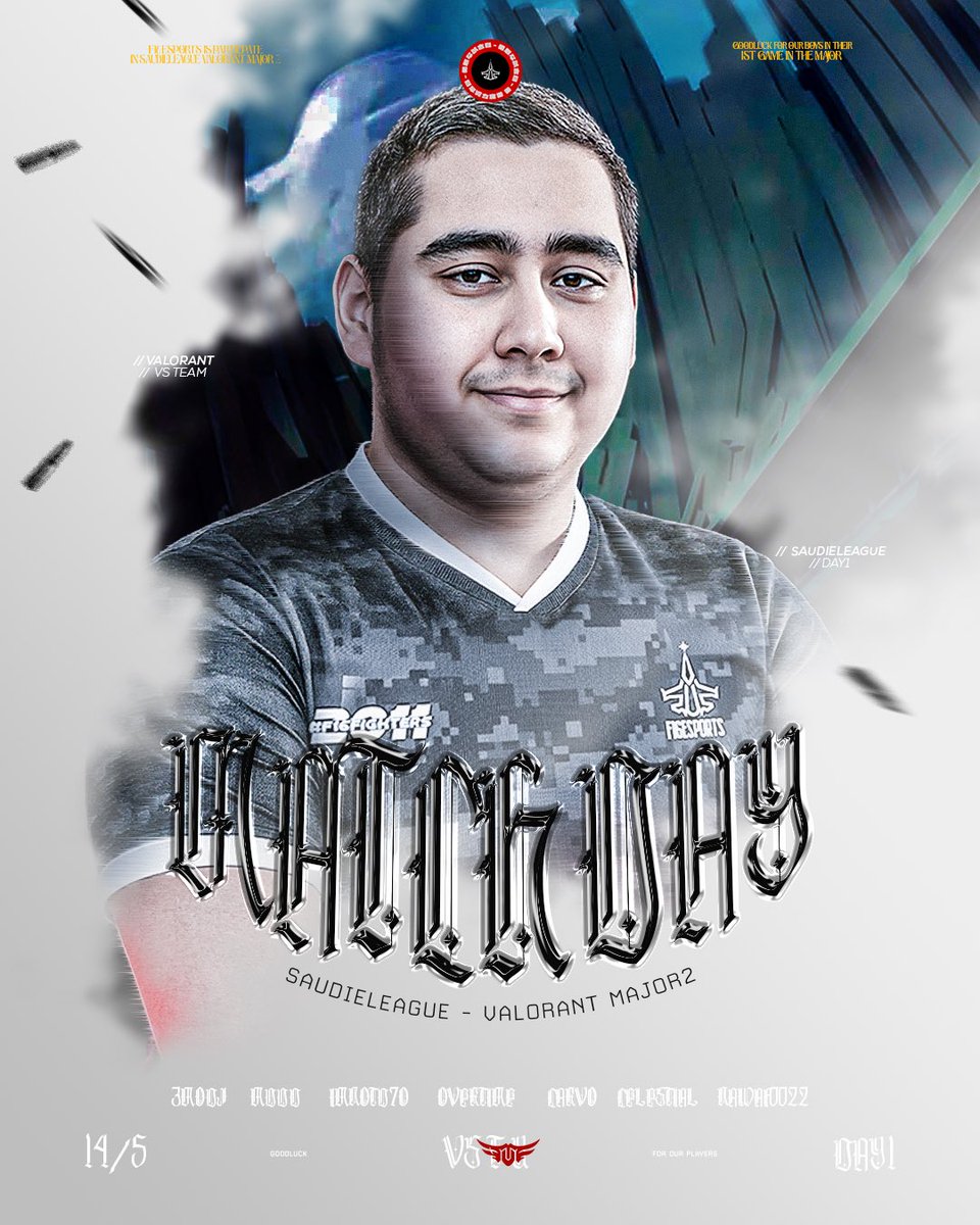يخوض أبطالنا اليوم أولى مواجهاتهم في
SaudiELegue - Valorant Major 2

🏆 | Valorant - Match Day 1
🕖 | 10:00 PM

كل التوفيق لنجومنا

-
#F16Fighters