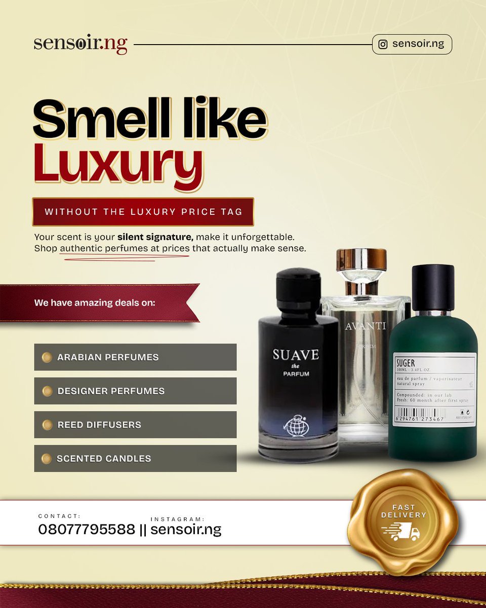 hameen_al's tweet photo. Woke up this morning with a renewed desire to push my perfume business again so I designed this in less than an hour.

Quite cool how much one can do when there's creative freedom. 

*PS: Shop you perfumes from me today 😉 https://t.co/ZdEUSIEmhY