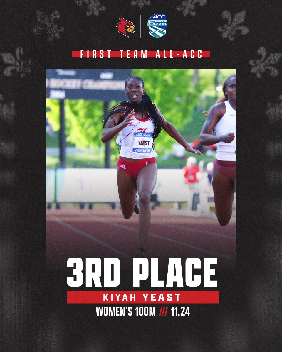 Lighting the track up ⚡️

Kiyah Yeast claims bronze in the women's 100m with a time of 11.24 (+2.8)!

#GoCards x #ForTheVille