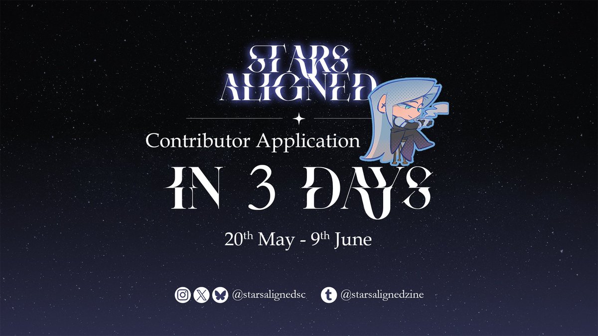 Our contributor applications are opening on the 20th of May so make sure to mark your calendars!