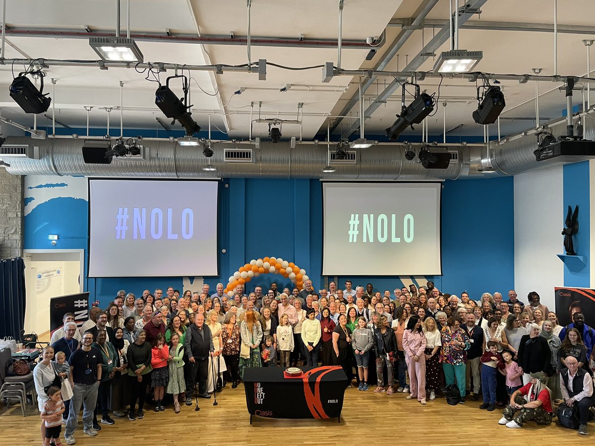 Brilliant afternoon celebrating 40 years of <a href="/Oasis_UK/">Oasis UK</a> with <a href="/SteveChalke/">Steve Chalke</a> (and a couple of hundred+ others!). The work’s not done yet! We won’t stop till there’s no one left out. oasisNOLO.org #NOLO