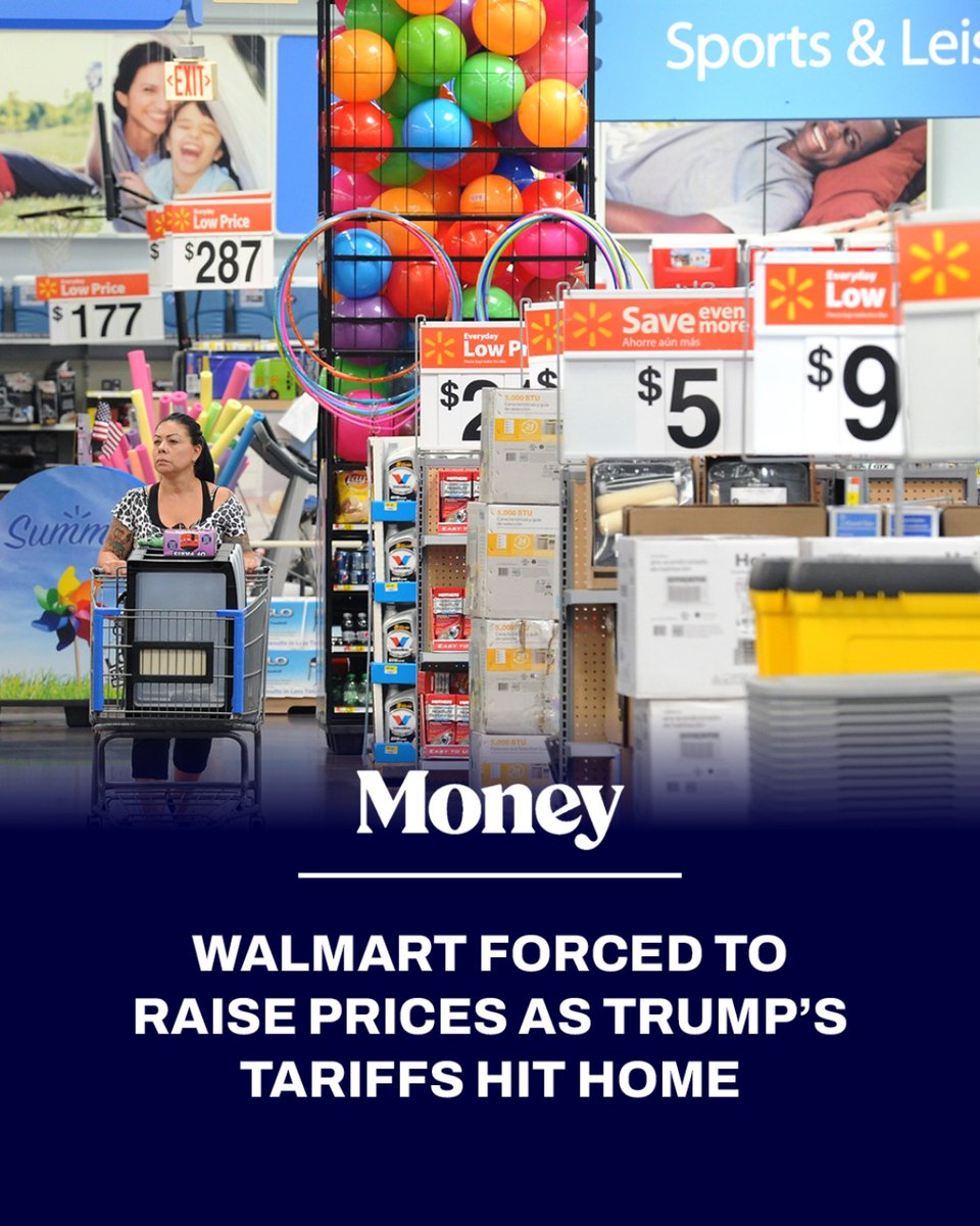 Walmart, the world's largest retailer, just announced it'll be raising prices because Trump's tariffs are hitting harder than anticipated. It's a clear sign that trade policy is now squeezing American wallets. With wholesale inflation shifting burdens onto businesses and