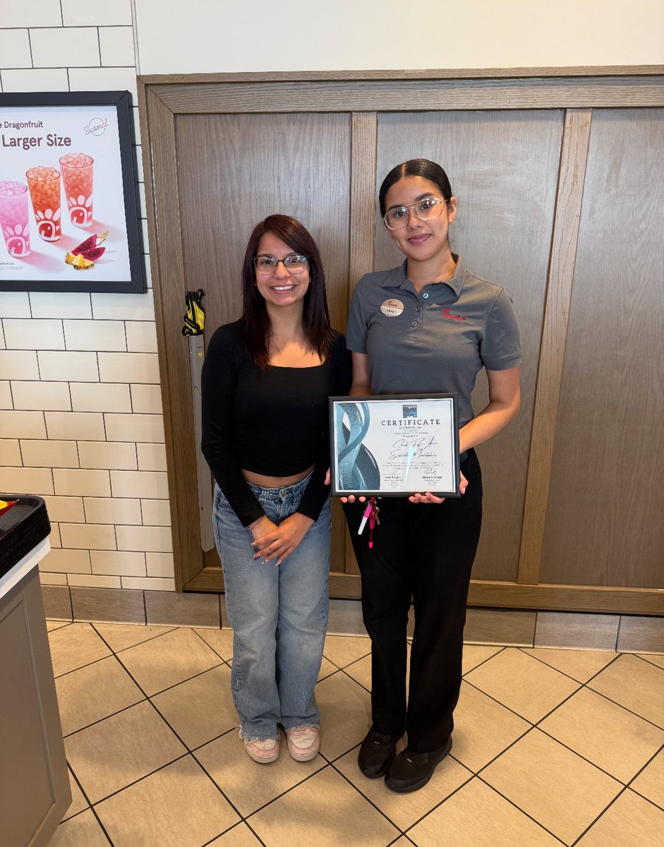 We thanked Eastlake Marketplace Chick Fil A for their ongoing partnership in donations, fundraisers, and mentoring this school year! We appreciate your partnership! <a href="/ChickfilA/">Chick-fil-A, Inc.</a> <a href="/SocorroISD/">Socorro ISD</a> <a href="/missionechs/">Mission Early College High School</a> #TeamSISD