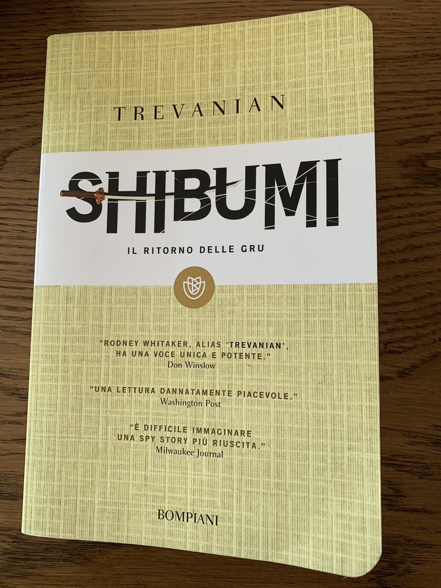 ToMLuch's tweet photo. Ho appena finito di leggere #Shibumi di #Trevanian https://t.co/xz3VIiPBzJ