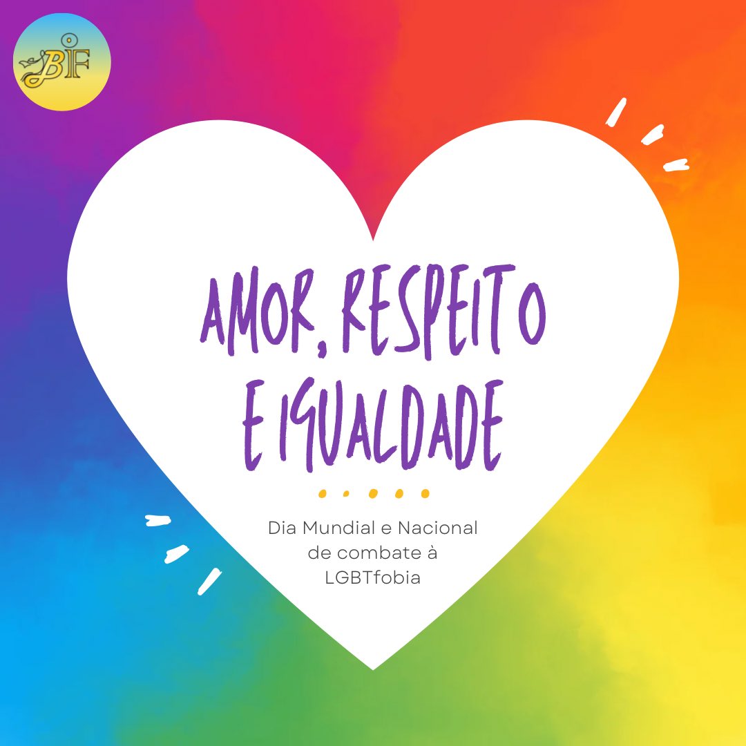 🌍✨ Hoje é Dia Internacional de Combate à LGBTfobia! ✨🌈

📅 17 de maio marca a luta global contra a violência, discriminação e preconceito enfrentados pela comunidade LGBTQIA+.

❤️ O amor não é crime. Respeito não é opção – é obrigação!

🌈✨ #LoveIsLove #Biblioteca #LGBT