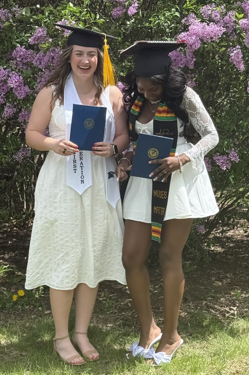 Couldn’t be prouder of our two graduates — India Lucas (Nursing) and Alyssen Noriega (Education). Their journey to this day wasn’t always easy, but nothing worth achieving ever is. They leave us forever a part of the Blue Angel family. Good luck, India and Alyssen!