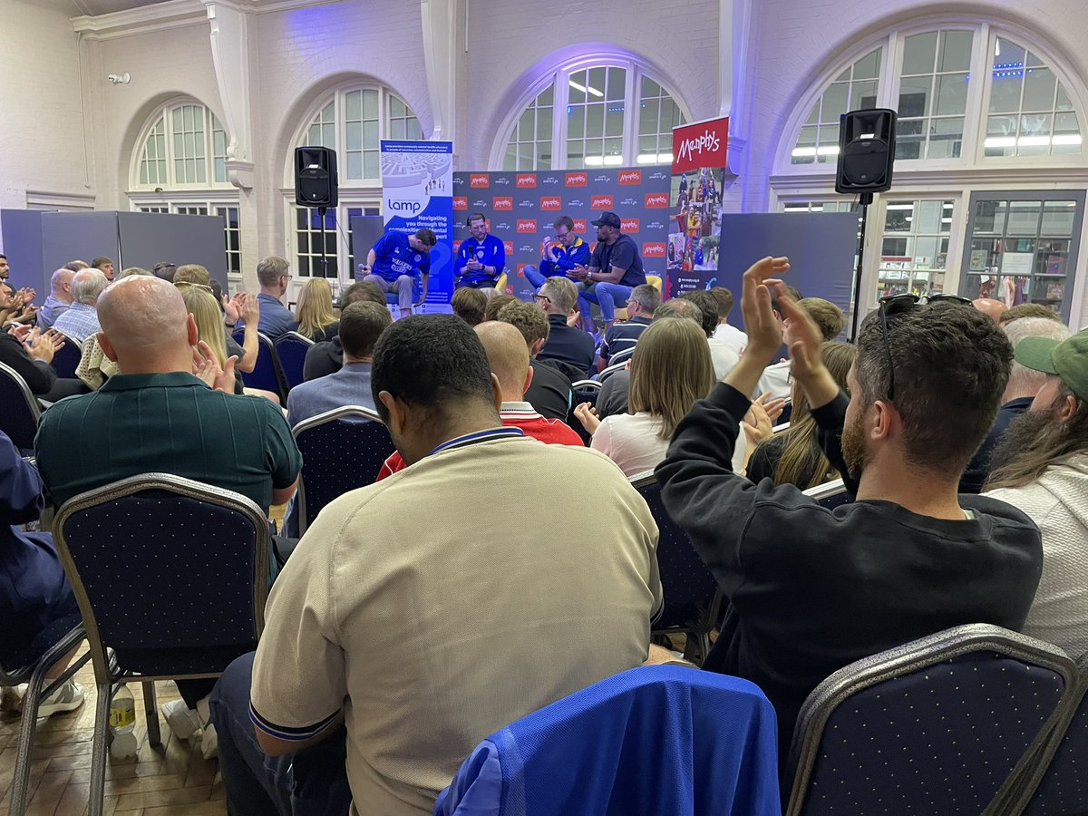 🦊 Get Carter 🦊 (@lcfc1884verdict) on Twitter photo Brilliant night <a href="/BSLBPodcast/">The Big Strong Leicester Boys Podcast 🦊</a> at the Wout Faes appreciation society - loads of laughs and lots of serious chat about the club. Walshy, Smudger, Jersey Budd & <a href="/_mattpiper/">Pipes🦉</a> were on great form
<a href="/JakeWatson_TV/">Jake Watson 🎙</a> , Jordan & <a href="/BeanMallard/">Ric Flair</a> were fantastic as always.
Thanks for a great night Brilliant night <a href="/BSLBPodcast/">The Big Strong Leicester Boys Podcast 🦊</a> at the Wout Faes appreciation society - loads of laughs and lots of serious chat about the club. Walshy, Smudger, Jersey Budd & <a href="/_mattpiper/">Pipes🦉</a> were on great form
<a href="/JakeWatson_TV/">Jake Watson 🎙</a> , Jordan & <a href="/BeanMallard/">Ric Flair</a> were fantastic as always.
Thanks for a great night
