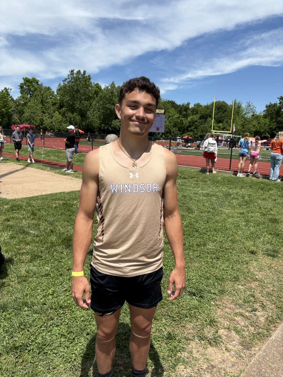 Layton Hollis DISTRICT CHAMPION in long AND triple jump with a new school record in triple!