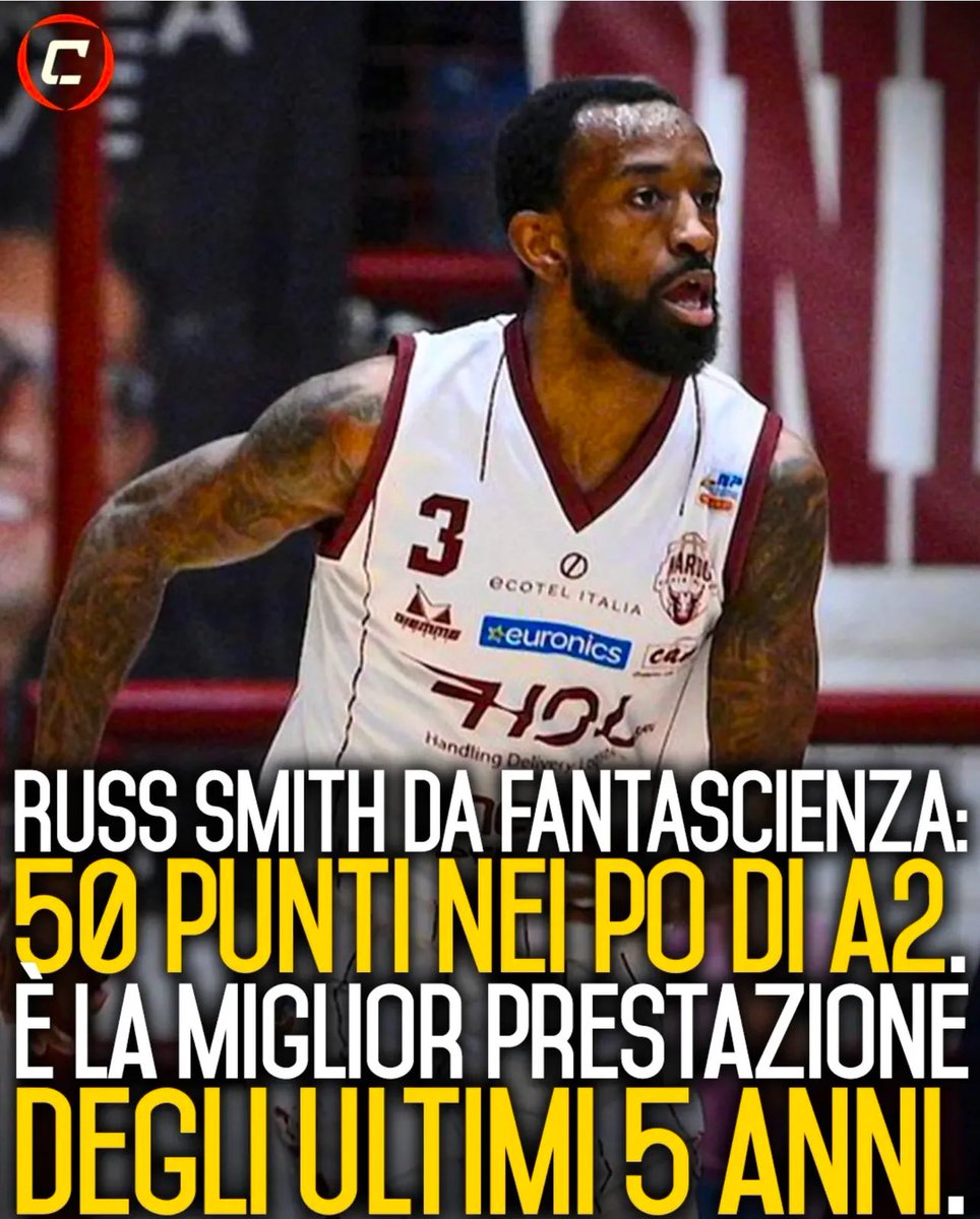 TheRussdiculous's tweet photo. the most recent scoring record in Italy 🇮🇹 is mines 🤝 

🏀💨 

50pts. https://t.co/jh8mVK54WN